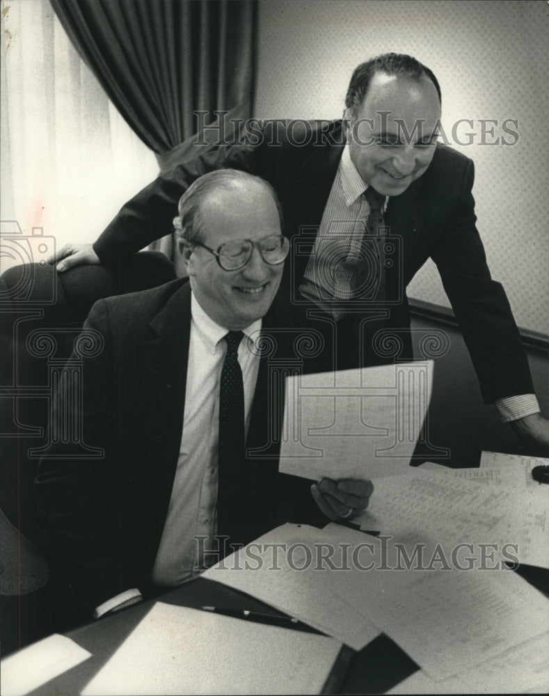 1989, Marvin Swentkofske, Donald Stockhausen of Summit Management - Historic Images