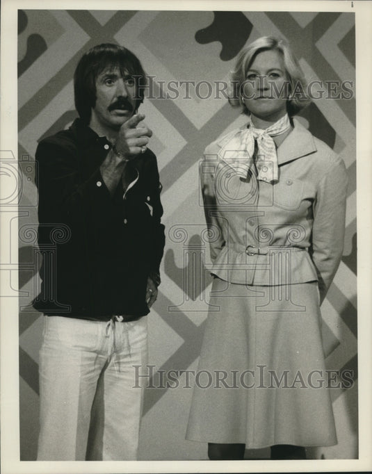 1978, Susan Ford appears on "Laugh-In" with Sonny Bono - mjc23470 - Historic Images