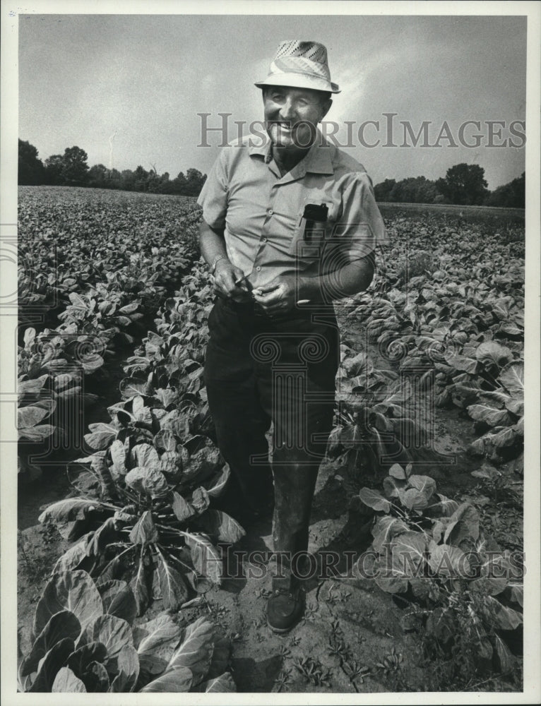 1976 Ray Van Beck owner of truck farm, Oak Creek, Wisconsin - Historic Images