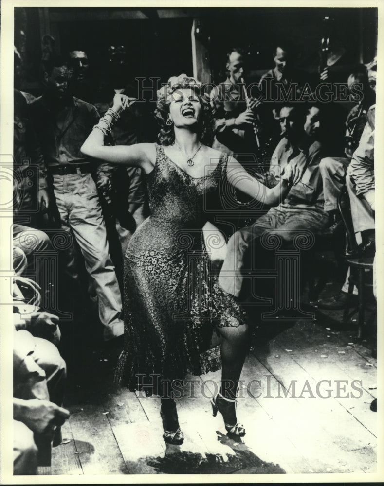 1983 Press Photo Rita Hayworth dances in &quot;Miss Sadie Thompson.&quot; - mjc23521 - Historic Images