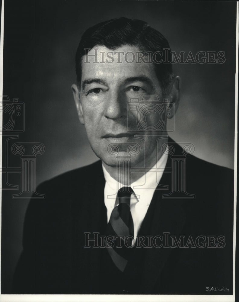 1971 Press Photo Robert S. Stevenson, Retired Board Chairman of Allis-Chalmers-Historic Images