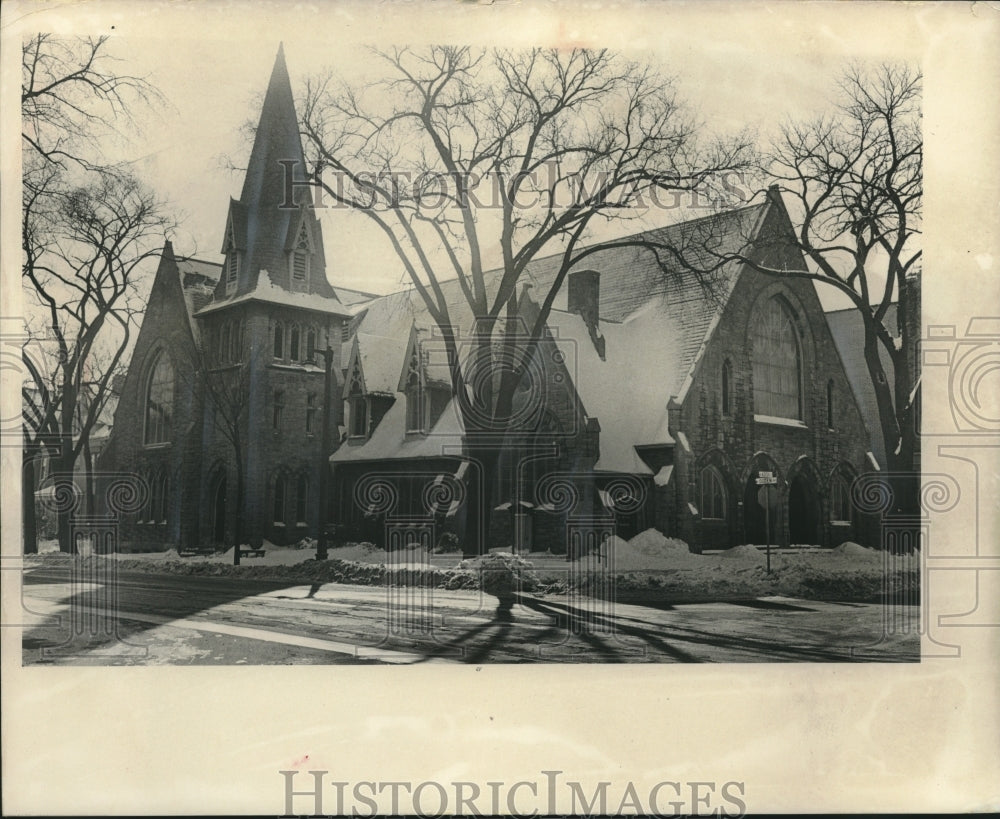 1965 Press Photo Unitarian Universalist Church in Milwaukee, Wisconsin - Historic Images