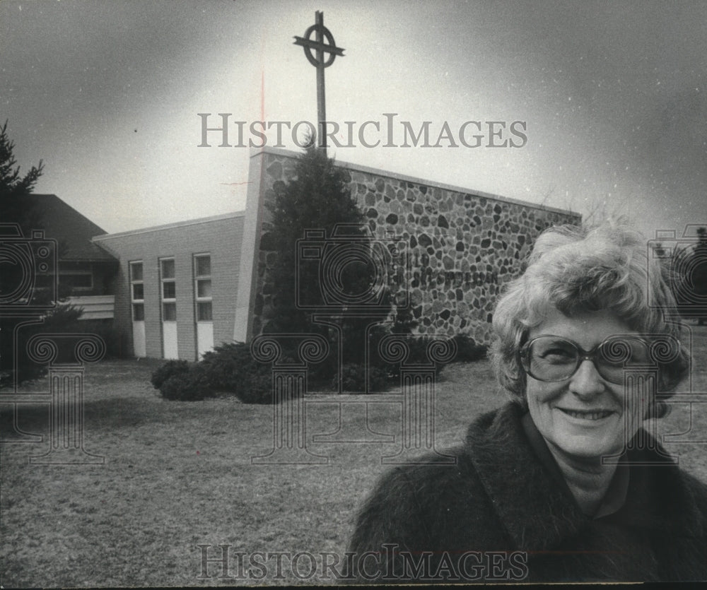 1979, The Reverend Margaret Towner at Delafield United Presbyterian. - Historic Images