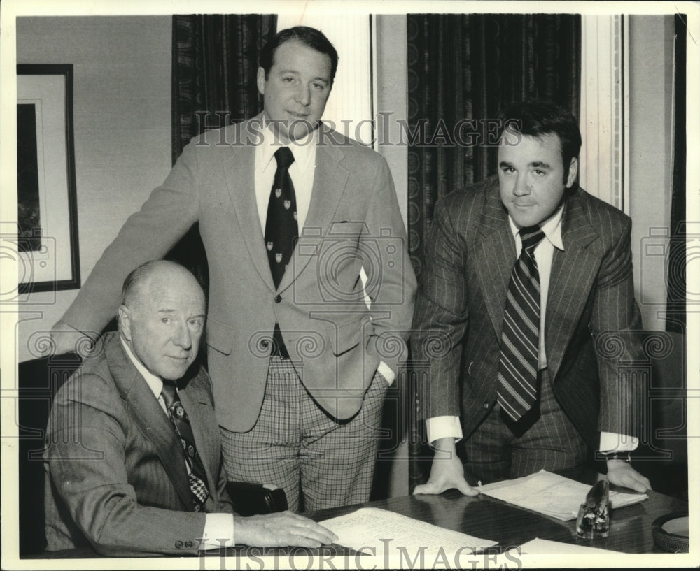 1980, U-Line Corporation Officers: Henry, Philip and Richard Uihlein - Historic Images