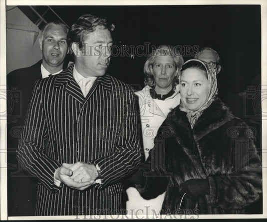 1968, Princess Margaret & husband Lord Snowdon arriving in New York - Historic Images
