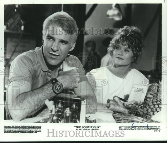 1983 Steve Martin and Judith Ivey in "The Lonely Guy" - Historic Images