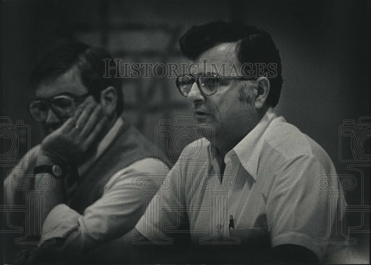 1984, Finance Committee Chair Francis Vaughn in Waukesha, Wisconsin - Historic Images