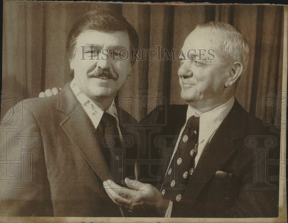 1975 New York Yankees president Gabe Paul and Dick Williams - Historic Images