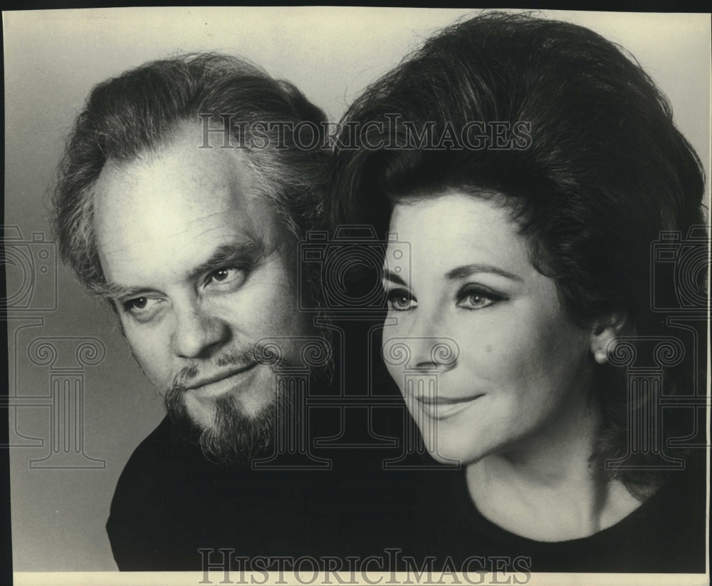1974 Opera singers Evelyn Lear and Thomas Stewart - Historic Images