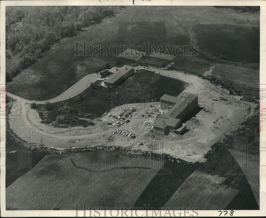 1951, Aerial, Sisters of St. Benedict, convent, Madison Wisconsin - Historic Images
