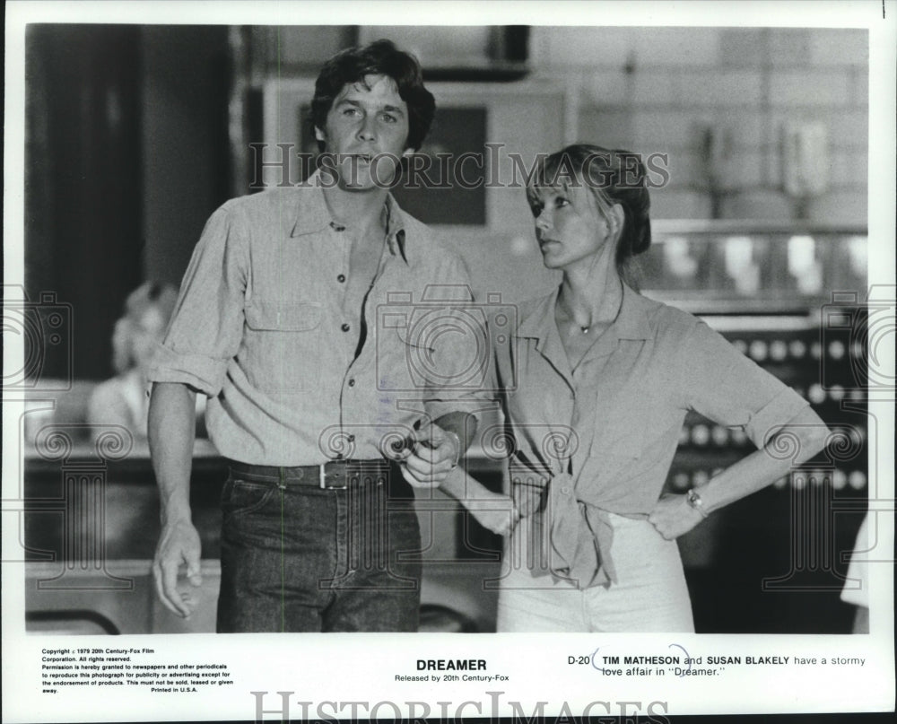 1980 Press Photo Tim Matheson And Susan Blakely Act In "Dreamer" - mjc24261 - Historic Images