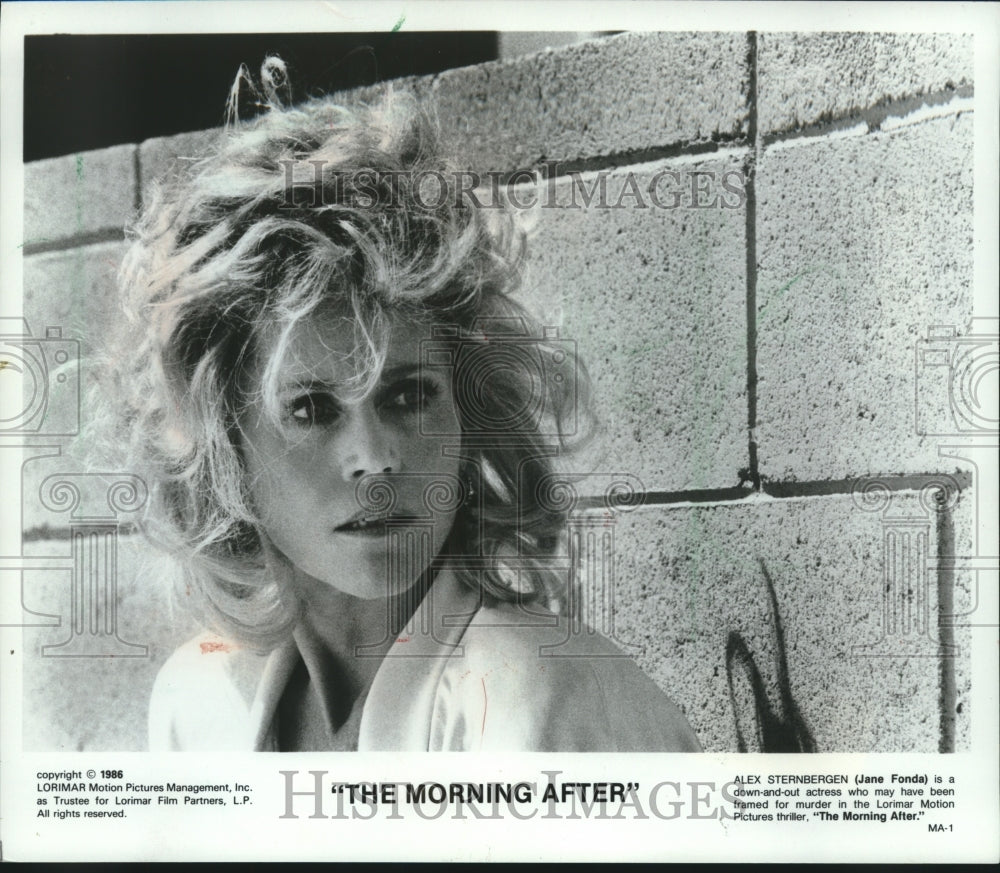 1986 Jane Fonda in "The Morning After" - Historic Images