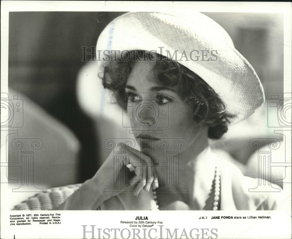 1985 Jane Fonda stars as Lilllian Hellman in "Julia." - Historic Images