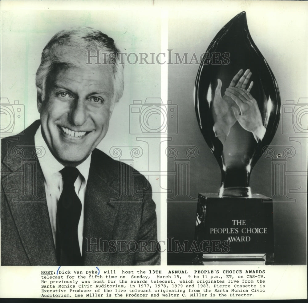 1987 Dick Van Dyke to host the 13th annual People's Choice Awards - Historic Images
