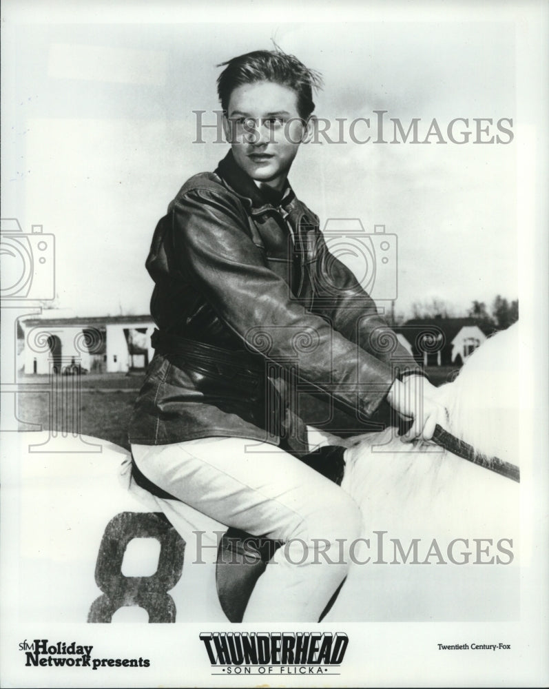 1985 Young Roddy McDowall Rides Colt In &#39;Thunderhead, Son Of Flicka&#39; - Historic Images
