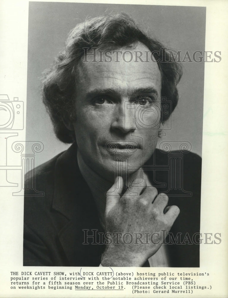 1981 1981 Dick Cavett hosts a popular series of interviews on PBS - Historic Images