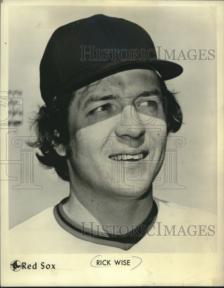 1976 Press Photo Rick Wise in his Boston Red Sox uniform. - mjc24548 - Historic Images