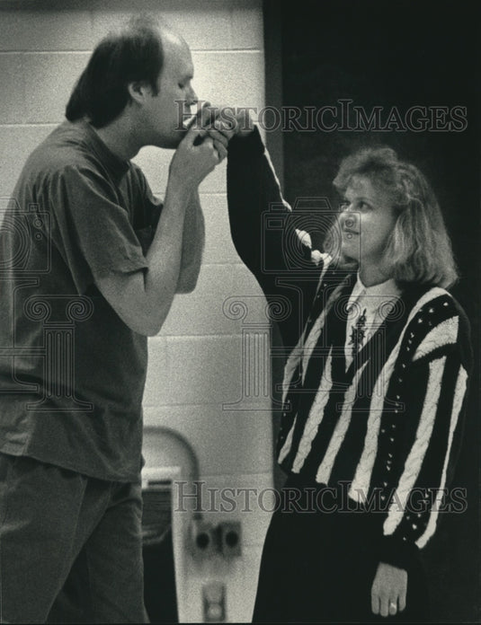 1993 A Poetry Alive performance at a Sussex, Wisconsin Middle School - Historic Images
