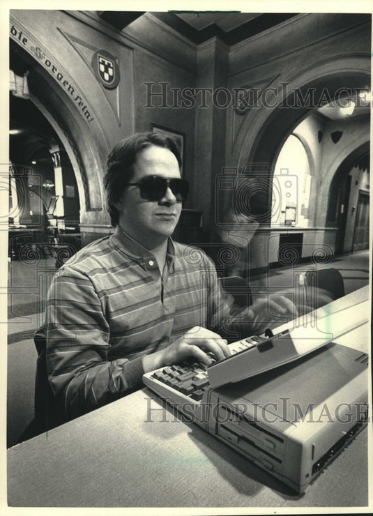 1988, Kelly Ford, University of Wisconsin-Madison disabled student - Historic Images