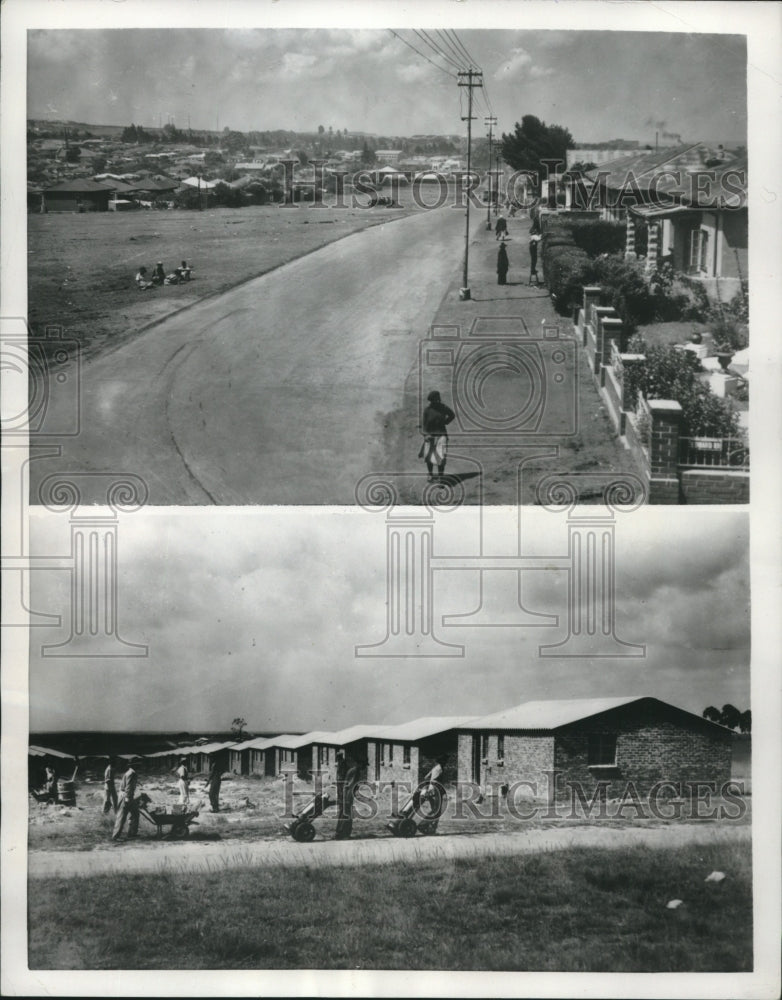 1955, Houses In Slum Area Of Sophiatown In Johannesburg, South Africa - Historic Images