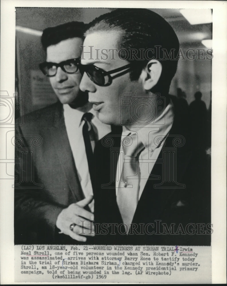 1969, Irwin Neal Stroll Arrives With Attorney In Los Angeles - Historic Images