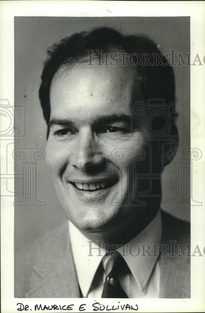 1983 Press Photo Maurice Sullivan is new superintendent of Wauwatosa schools - Historic Images