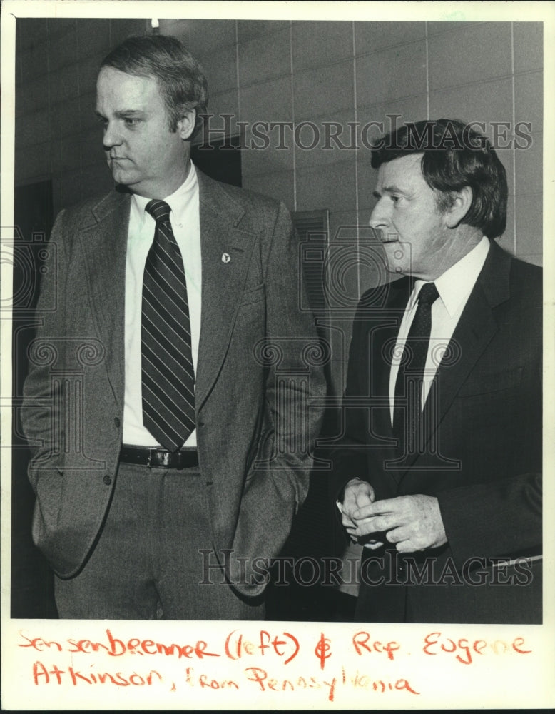1982, F. James Sensenbrenner &amp; Rep. Eugene Atkinson, of Pennsylvania - Historic Images