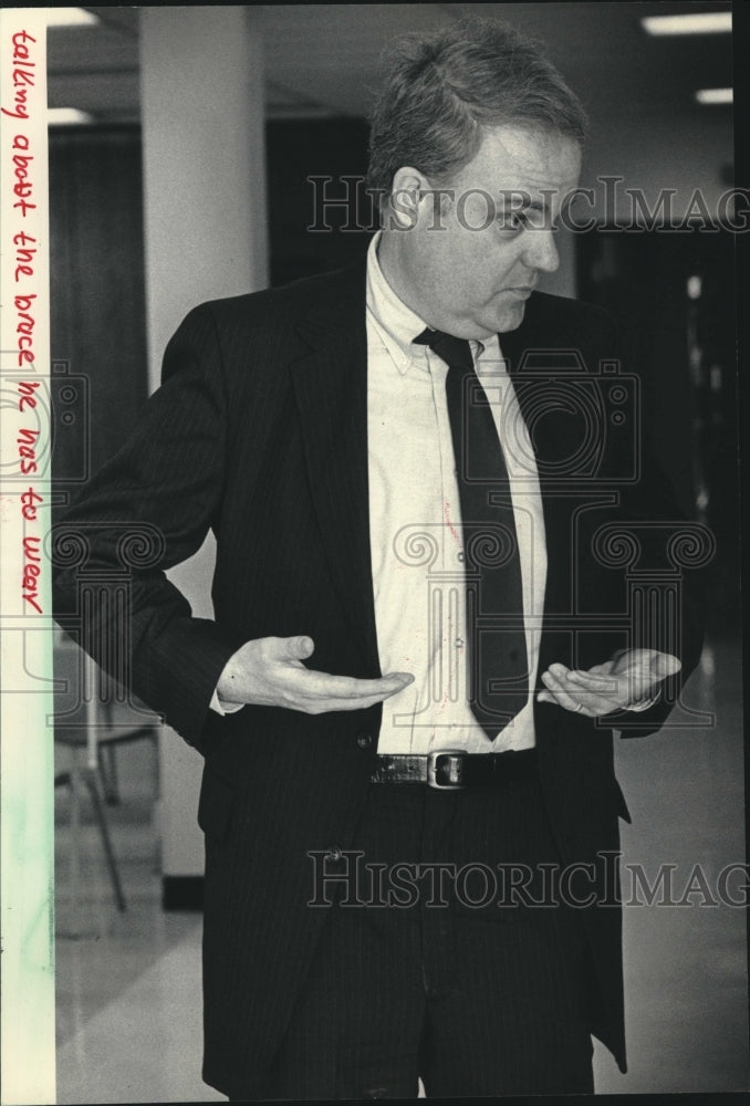 1984 Rep. F. James Sensenbrenner of Wisconsin at a Town Hall meeting - Historic Images
