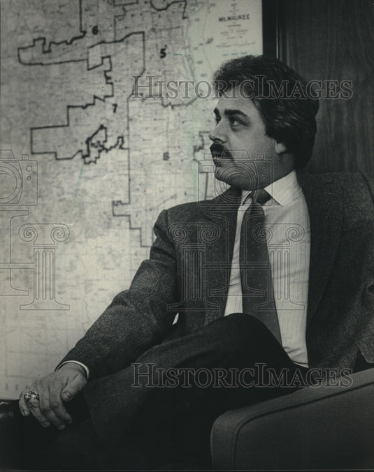 1986 John Peterburs, activist, Wisconsin - Historic Images