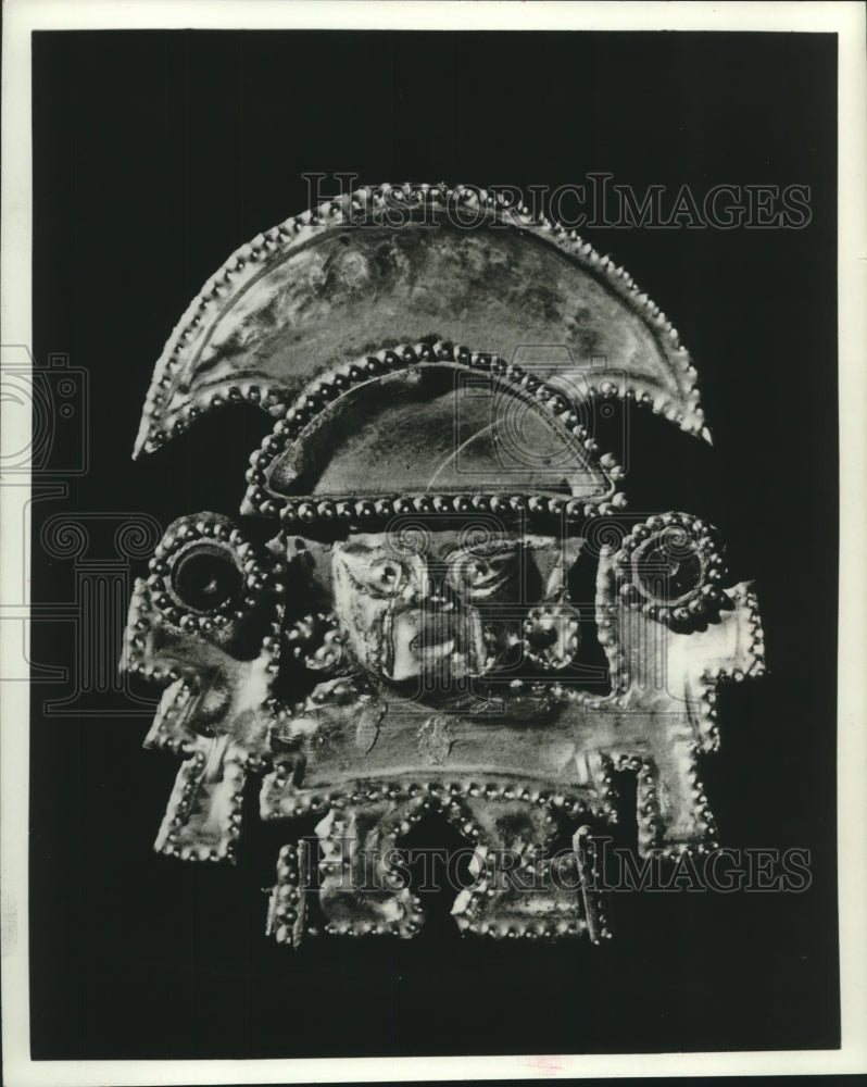1978 Press Photo Chicago-Gold figurine from Peru on display at Field Museum - Historic Images