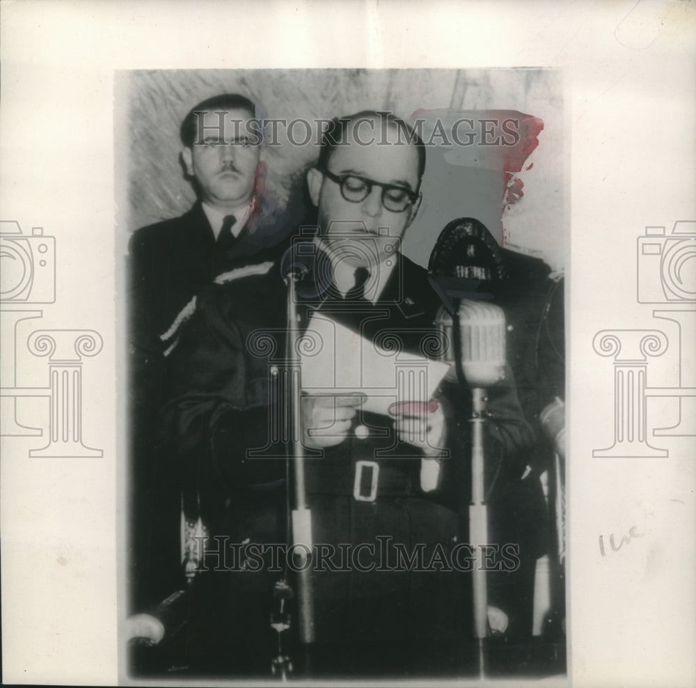 1952, Marcos Perez Jiminez Reads Acceptance Speech In Caracas - Historic Images