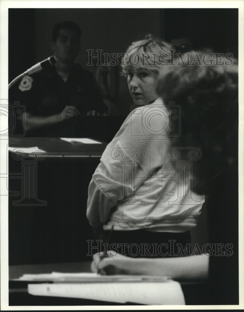 1993, Sussex Woman Rene M. Johnson Convicted In Courtroom - Historic Images