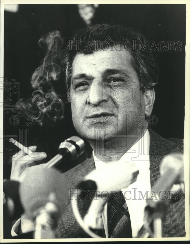 1980, Afghanistan&#39;s President Babrak Karmal at Kabul press conference - Historic Images