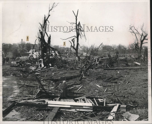 1956, Devastation Caused by Tornado in Berlin, Wisconsin - mjc25159 - Historic Images