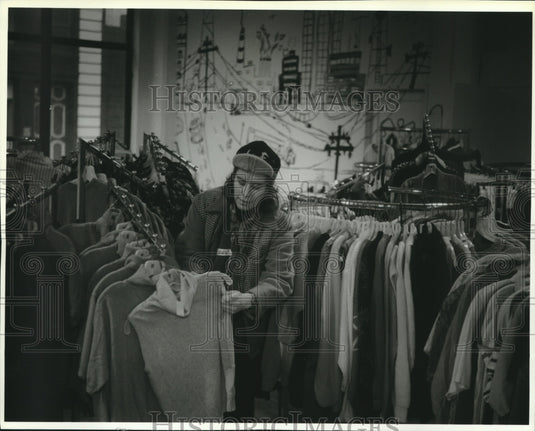 1994 Kathy Fortier owner of Survival Revival Resale shop, Milwaukee - Historic Images