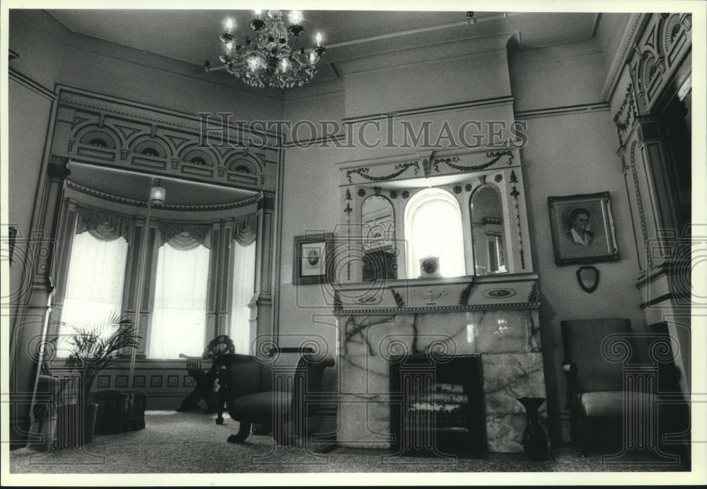 1982 Interior of Fairlawn Mansion, Superior, Wisconsin - Historic Images