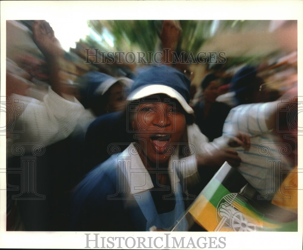 1994, Madela supporter excited over chance to vote in South Africa - Historic Images