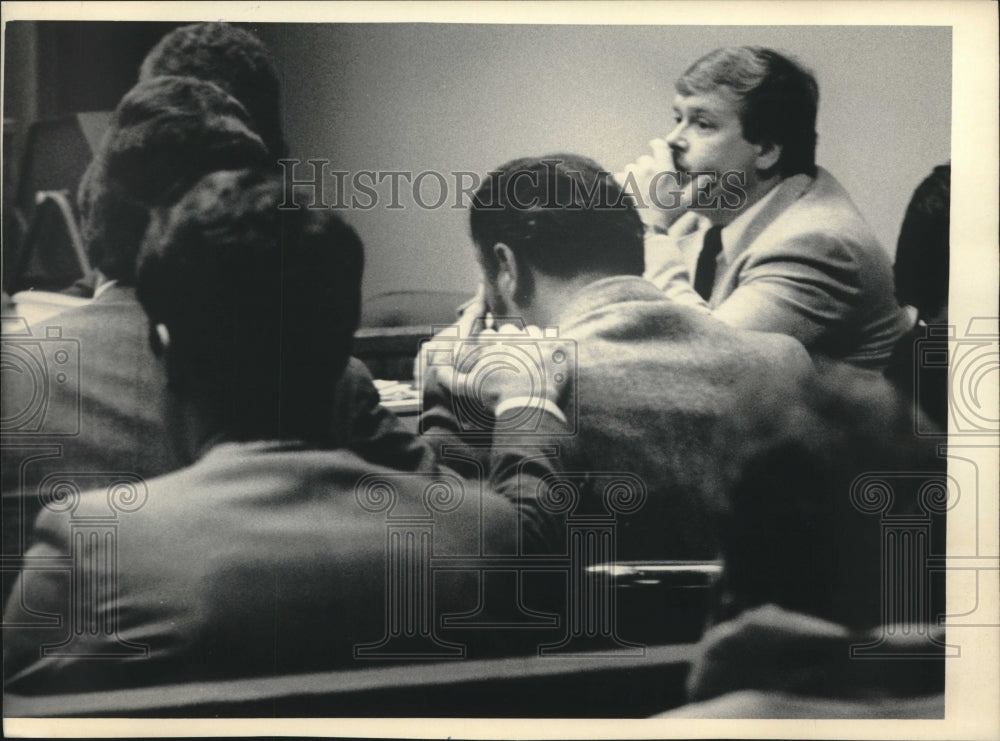 1985, Michael Schertz At His Trial In Courtroom - mjc25339 - Historic Images