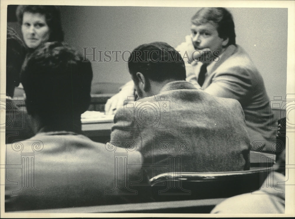 1985 Michael Schertz At His Trial In Courtroom - Historic Images