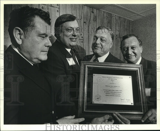 1982, Herschel L. Seder president of Milwaukee Valve & others - Historic Images