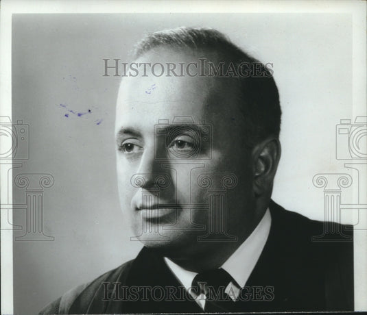 1968 Press Photo Alexander M. Schindler, Union of American Hebrew Congregations - Historic Images