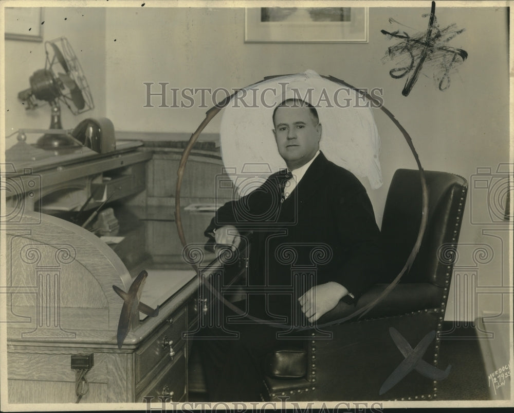 1930 Press Photo Judge George A. Shaughnessy, judge of municipal court-Historic Images