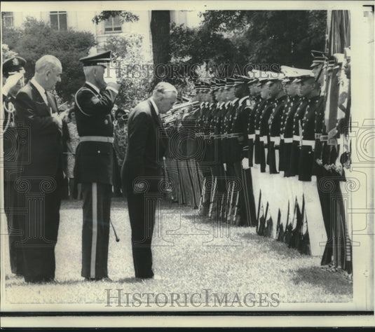 1967, President Johnson & British Prime Minister Harold Wilson - Historic Images