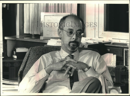 1990, Robert Peterkin, Milwaukee Public Schools superintendent - Historic Images