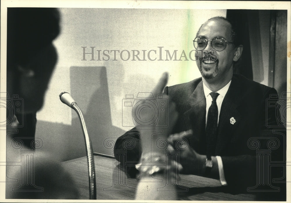 1988, Robert S. Peterkin new Milwaukee public school superintendent - Historic Images
