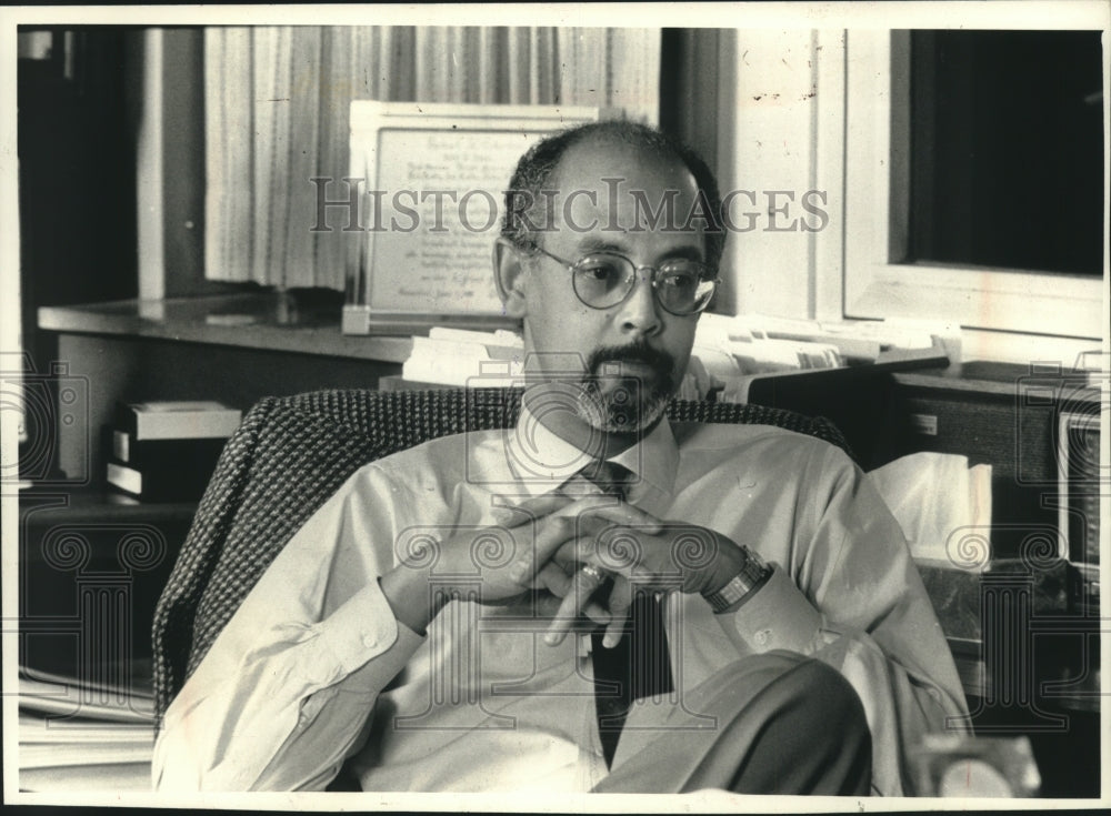 1990, Milwaukee superintendent Robert S. Peterkin - mjc25696 - Historic Images