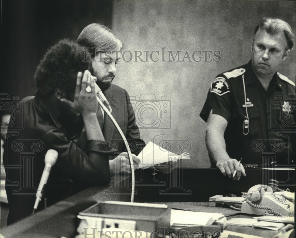 1980, Myrtle Johnson, Murder Suspect Appearing in Milwaukee Courtroom - Historic Images