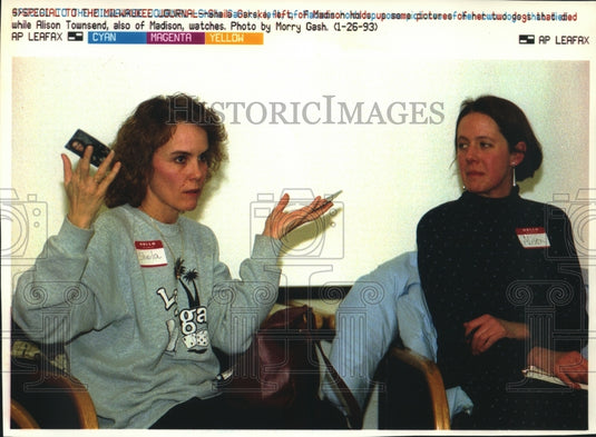 1993, Sheila Garske Speaks At Meeting At UW-Madison Veterinary School - Historic Images