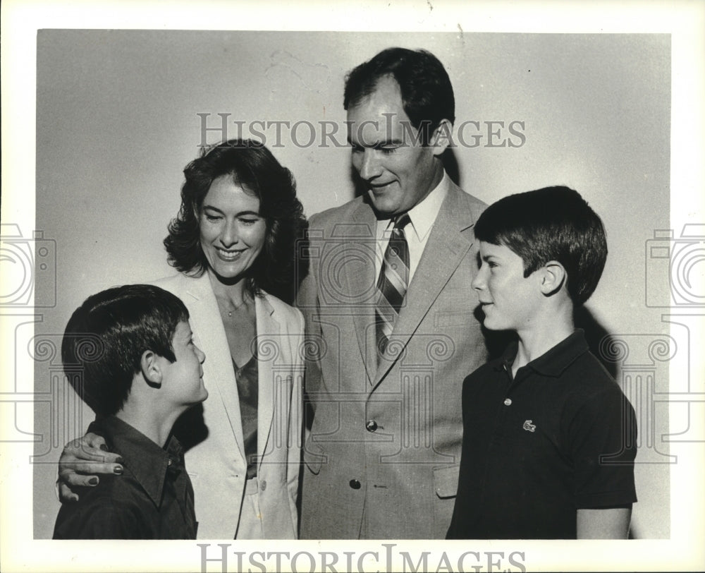 1982, Wauwatosa&#39;s New Superintendent Maurice E. Sullivan With Family - Historic Images