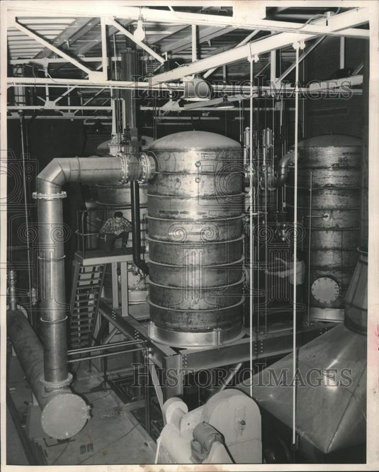 1952, Stainless Steel evaporators at Rhineland Paper Company - Historic Images